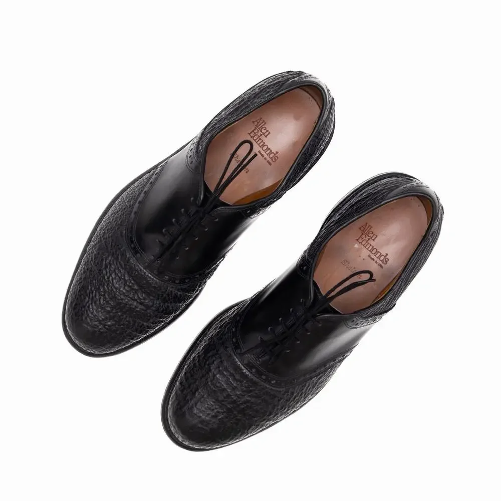 $850 Allen Edmonds Shelton Sharkskin Saddle Oxford Dress Shoes — US 10 EEE